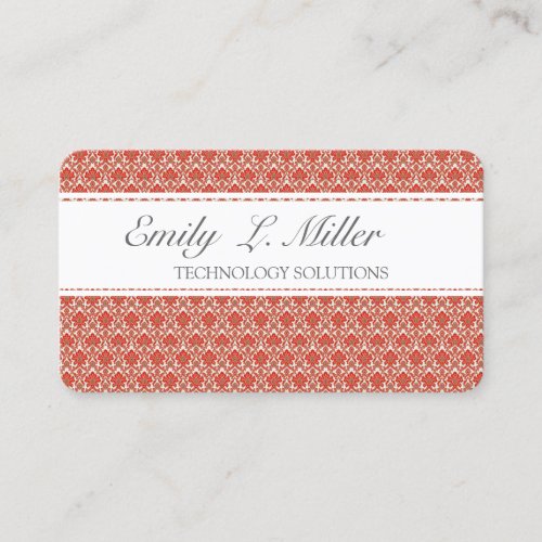 Pretty Patterns Elegant Vintage Business Card Template