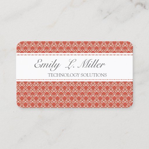 Customizable Pretty Patterns Elegant Vintage Business Card Template