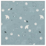 pattern displaying a cute polar fabric