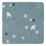 pattern displaying a cute polar trivet