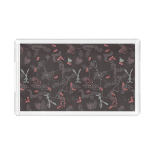 pattern displaying baby animals 1 acrylic tray