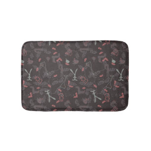 pattern displaying baby animals 1 bathroom mat