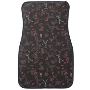 pattern displaying baby animals 1 car floor mat