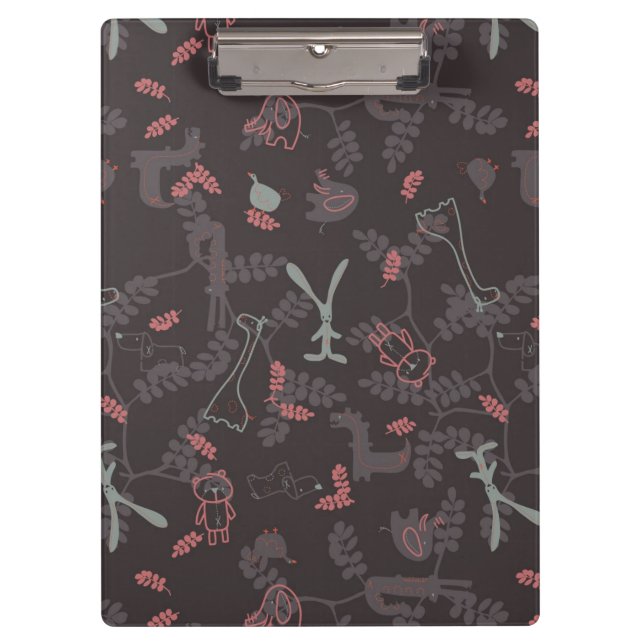 pattern displaying baby animals 1 clipboard (Front)