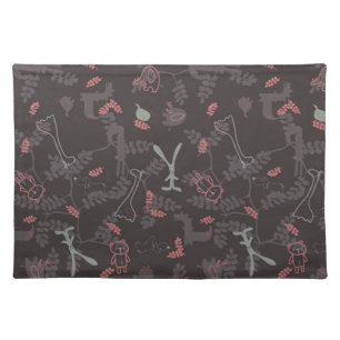 pattern displaying baby animals 1 placemat