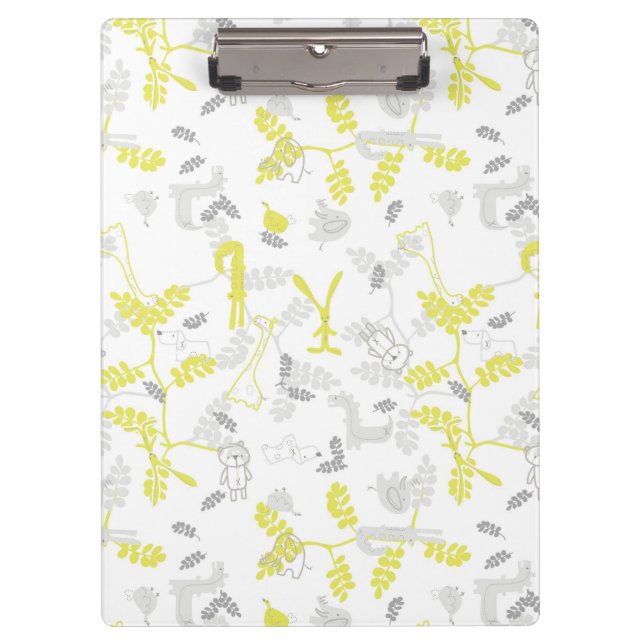 pattern displaying baby animals 2 clipboard (Front)
