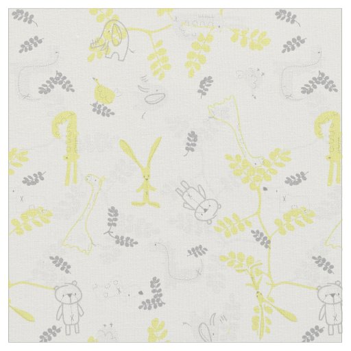 pattern displaying baby animals 2 fabric