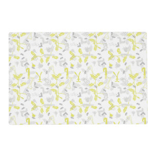 pattern displaying baby animals 2 placemat