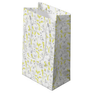 pattern displaying baby animals 2 small gift bag