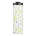 pattern displaying baby animals 2 thermal tumbler