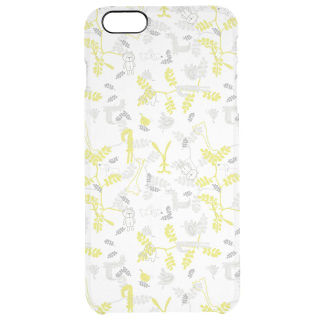 pattern displaying baby animals 2 uncommon iPhone case (Back)