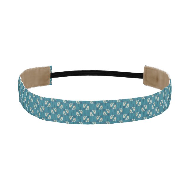 pattern displaying birds athletic headband (Front)