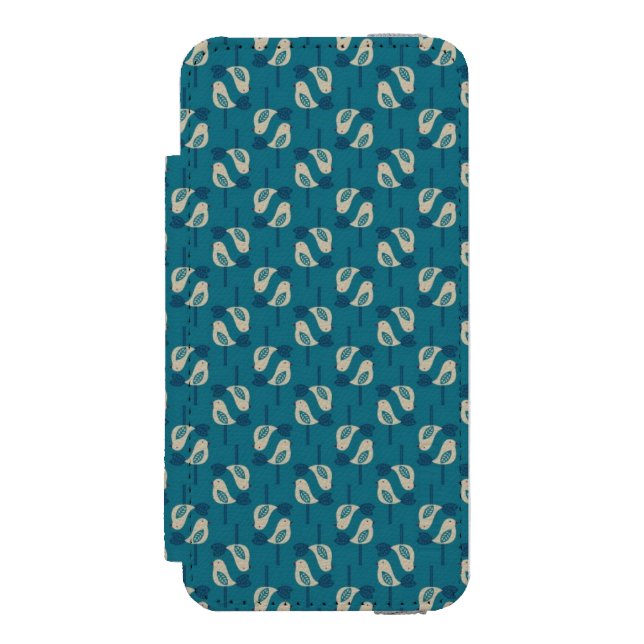 pattern displaying birds incipio iPhone wallet case (Folio Front)