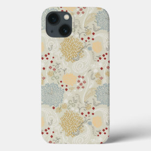 pattern displaying curly garden iPhone 13 case