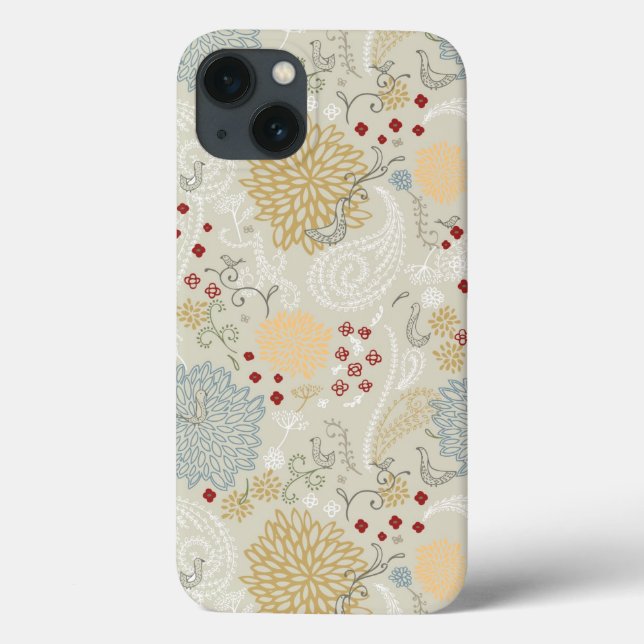pattern displaying curly garden Case-Mate iPhone case (Back)