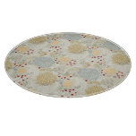 pattern displaying curly garden cutting board