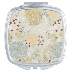 pattern displaying curly garden mirror for makeup