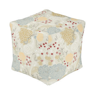 pattern displaying curly garden pouf