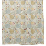 pattern displaying curly garden shower curtain