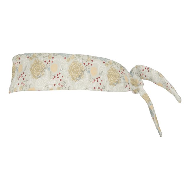 pattern displaying curly garden tie headband (Rotate 90)