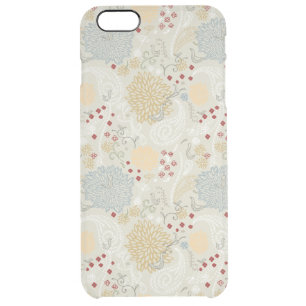 pattern displaying curly garden clear iPhone 6 plus case