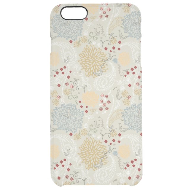 pattern displaying curly garden uncommon iPhone case (Back)