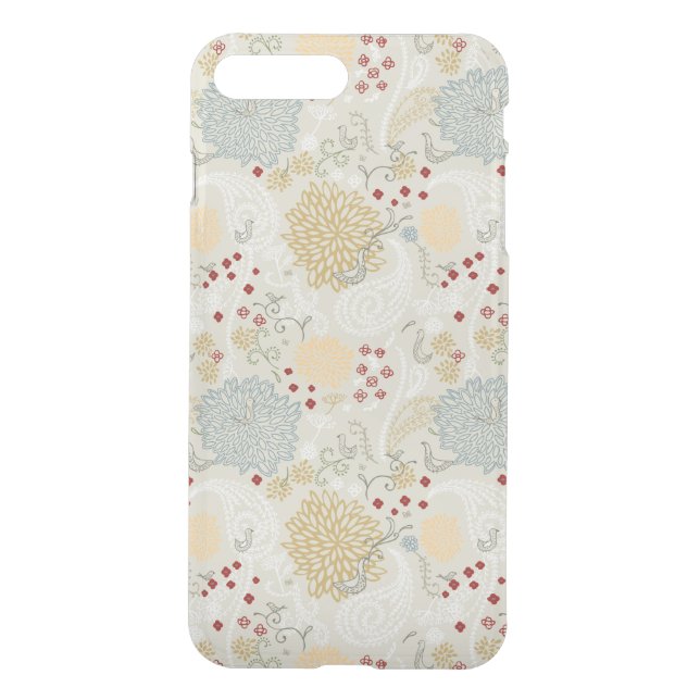 pattern displaying curly garden uncommon iPhone case (Back)