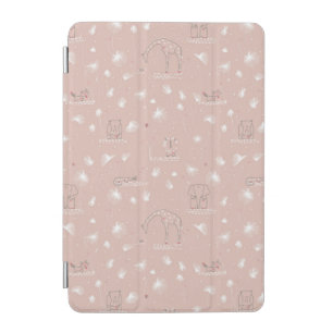 pattern displaying cute baby jungle animals iPad mini cover