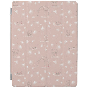 pattern displaying cute baby jungle animals iPad smart cover