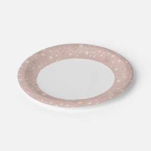 pattern displaying cute baby jungle animals paper plates