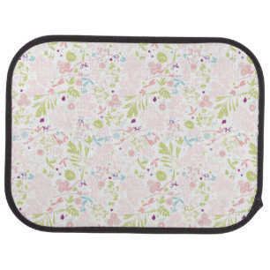 pattern displaying floral car mat