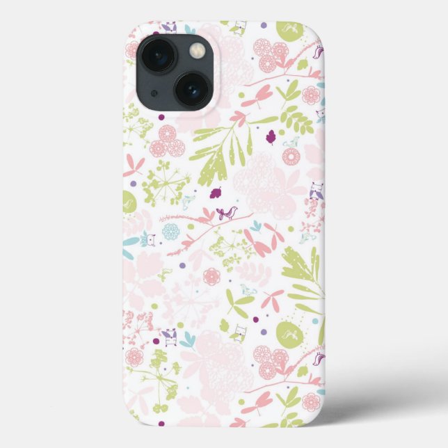 pattern displaying floral Case-Mate iPhone case (Back)