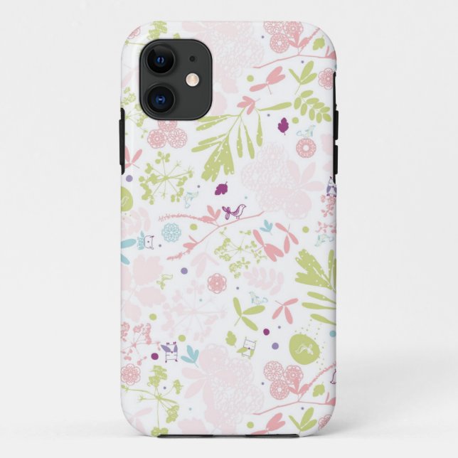 pattern displaying floral Case-Mate iPhone case (Back)