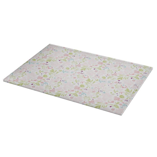 pattern displaying floral cutting board (Corner)