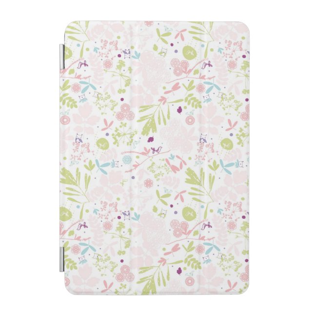 pattern displaying floral iPad mini cover (Front)