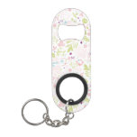 pattern displaying floral keychain bottle opener