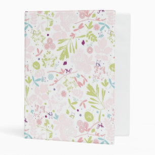 pattern displaying floral mini binder
