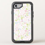 pattern displaying floral OtterBox defender iPhone SE/8/7 case