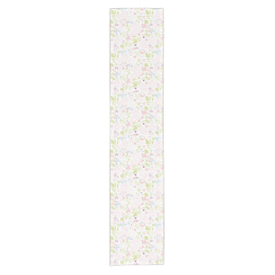 pattern displaying floral short table runner