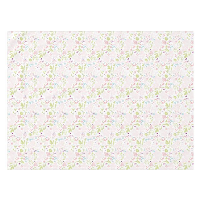 pattern displaying floral tablecloth (Front (Horizontal))