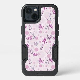 pattern displaying vintage baby animals iPhone 13 case