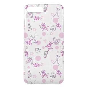 pattern displaying vintage baby animals iPhone 8 plus/7 plus case