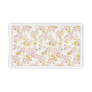 pattern displaying whimsical animals acrylic tray