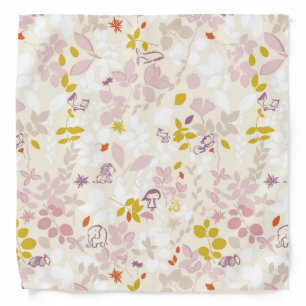 pattern displaying whimsical animals bandana