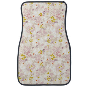 pattern displaying whimsical animals car mat