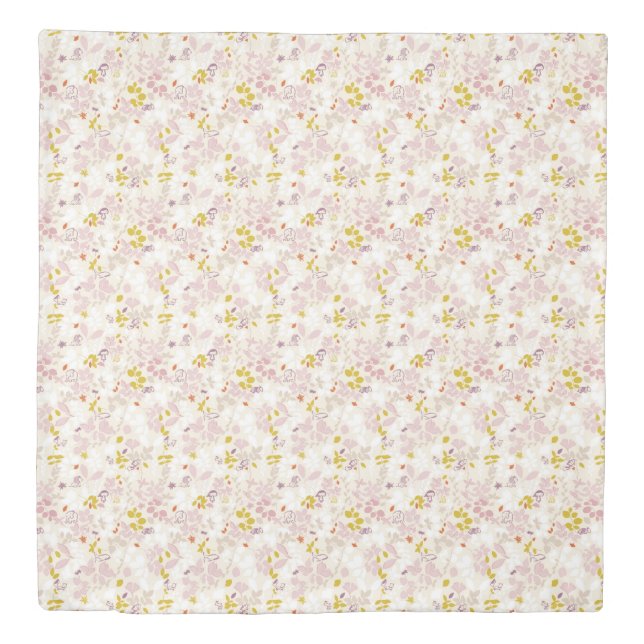 pattern displaying whimsical animals duvet cover (Front)
