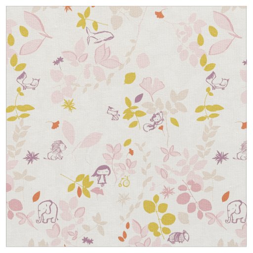 pattern displaying whimsical animals fabric