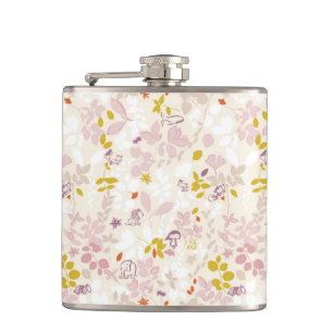 pattern displaying whimsical animals flask