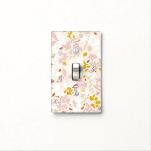 pattern displaying whimsical animals light switch cover