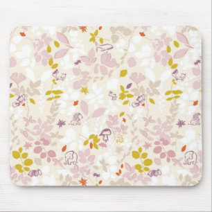 pattern displaying whimsical animals mouse pad
